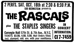 The Rascals / The Staple Singers on Oct 18, 1969 [471-small]