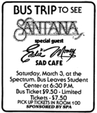 Santana / Eddie Money / Sad cafe on Mar 3, 1979 [975-small]