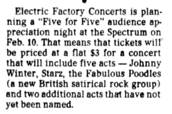 Johnny Winter / The Flying Burrito Brothers / The Fabulous Poodles / Good Rats / Starz   on Feb 10, 1979 [008-small]