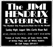 Jimi Hendrix / Soft Machine / Eire Apparent on Aug 18, 1968 [727-small]
