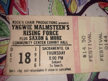 Yngwie Malmsteen's Rising Force / Saxon / BLACK AND BLUE on Dec 18, 1986 [833-small]