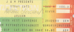 Stray Cats / Marshall Crenshaw on Dec 4, 1982 [878-small]