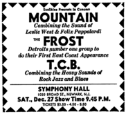 Mountain / Frost / T.C.B. on Dec 27, 1969 [533-small]