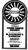 Ritchie Blackmore's Rainbow / Argent on Nov 15, 1975 [802-small]