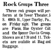 Focus / Spencer Davis Group / Blue Oyster Cult on Nov 9, 1973 [837-small]