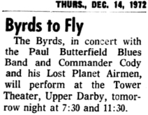 The Byrds / Butterfield Blues Band / Commander Cody on Dec 15, 1972 [869-small]