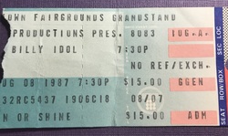 The Cult / Billy Idol on Aug 8, 1987 [011-small]