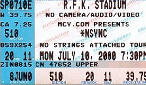 NSYNC's Justin Timberlake at Rupp Arena, 2000