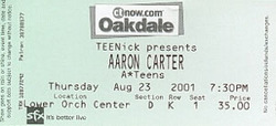 Aaron Carter / A*Teens / Noni / Code 5 / Play / Myra on Aug 23, 2001 [107-small]