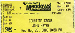 John Mayer / Counting Crows / Stew on Aug 20, 2003 [129-small]