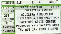 Justin Timberlake / Christina Aguilera / Black Eyed Peas on Aug 22, 2003 [130-small]