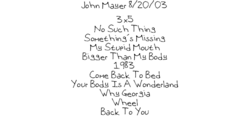 John Mayer / Counting Crows / Stew on Aug 20, 2003 [138-small]