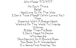 John Mayer / Bret Dennen / Ben Folds on Jul 14, 2007 [254-small]