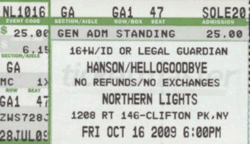 Hanson / Steel Train / HelloGoodbye on Oct 16, 2009 [388-small]