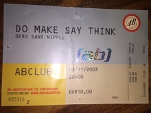 Do Make Say Think / The Berg Sans Nipple on Nov 2, 2003 [954-small]