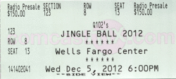 Q102’s Jingle Ball 2012 on Dec 5, 2012 [695-small]