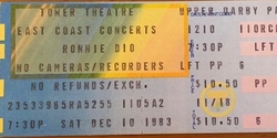 Dio / Twisted Sister on Dec 10, 1983 [714-small]