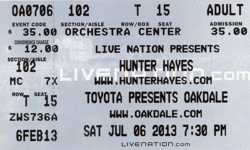 Hunter Hayes / Sara Haze on Jul 6, 2013 [808-small]