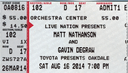 Matt Nathanson / Gavin DeGraw / Andrew McMahon on Aug 16, 2014 [891-small]