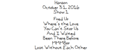 Hanson on Oct 31, 2016 [018-small]