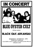 Blue Oyster Cult / Black Oak Arkansas  / Cheap Trick on Oct 26, 1977 [190-small]