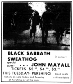 Black Sabbath / Sweat Hog / John Mayall on Oct 19, 1971 [194-small]