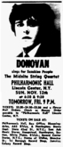 Donovan  / The Midnight String Quartet on Nov 12, 1967 [390-small]