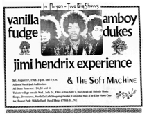 Jimi Hendrix / Vanilla Fudge / The Amboy Dukes / Soft Machine on Aug 17, 1968 [434-small]