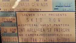 Skid Row / Pantera on Jan 23, 1992 [451-small]