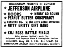 Jefferson Airplane / The Doors / The Merry Go Round / The Peanut Butter Conspiracy / Nitty Gritty Dirt Band on May 20, 1967 [544-small]