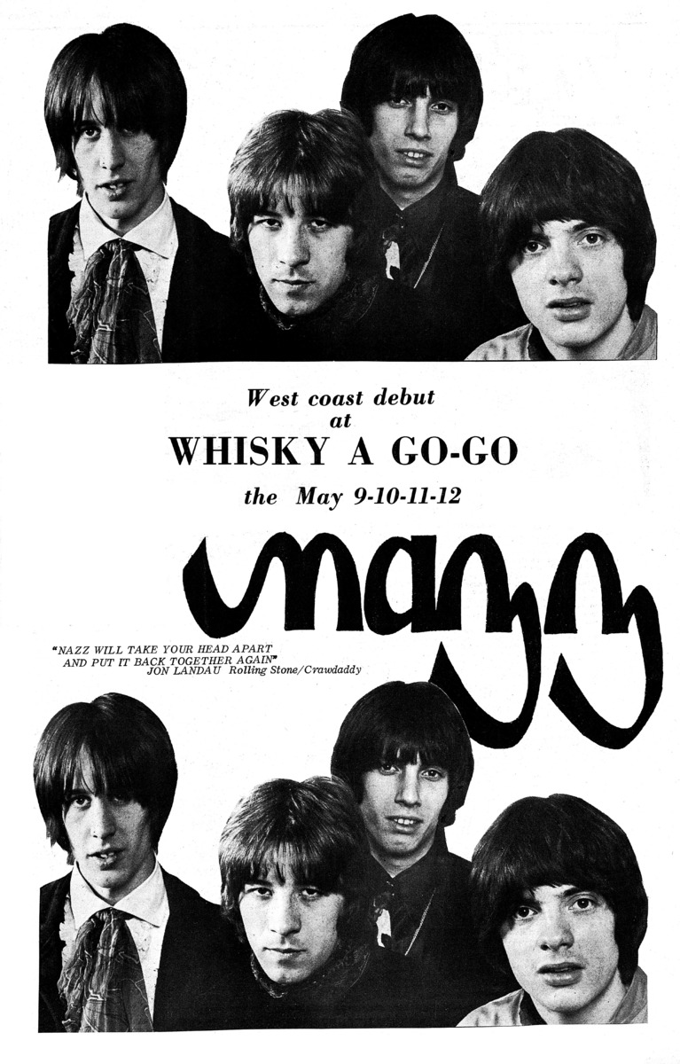 May 09, 1968: Nazz / Todd Rundgren at Whisky a Go Go West Hollywood ...