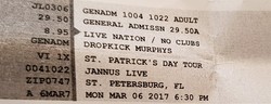 Blood Or Whiskey / The Interrupters / Dropkick Murphys on Mar 6, 2017 [595-small]
