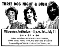 Three Dog Night / Bosh on Jul 11, 1970 [727-small]