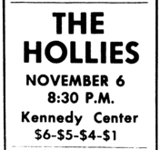 the hollies on Nov 6, 1972 [766-small]