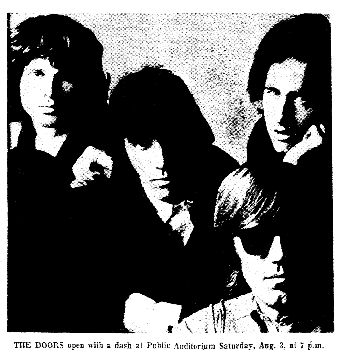 Aug 03, 1968 The Doors at Public Auditorium Cleveland, Ohio, United States Concert Archives