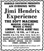 The Jimi Hendrix Experience / Jimi Hendrix / Soft Machine / Mason, Capaldi, Wood & Frog on Feb 18, 1969 [925-small]