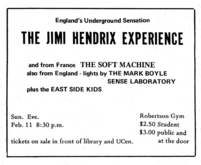 Jimi Hendrix / Soft Machine / The East Side Kids on Feb 11, 1968 [439-small]