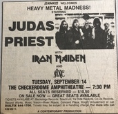 Judas Priest / Iron Maiden on Sep 14, 1982 [889-small]