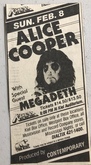 Alice Cooper / Megadeth on Feb 8, 1987 [902-small]