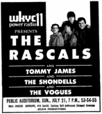 The Rascals / Tommy James & the Shondells / the vogues on Jul 21, 1968 [969-small]