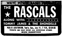 The Rascals / Tommy James & the Shondells / the vogues on Jul 21, 1968 [970-small]