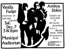 Vanilla Fudge / The Amboy Dukes / Ted Nugent on Dec 7, 1968 [403-small]