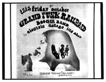 Grand Funk Railroad / Booger Band on Oct 3, 1969 [406-small]