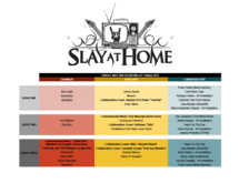 Line-up, Day 1., ONLINE: Slay At Home Fest on May 29, 2020 [422-small]