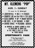 MC5 / The Stooges / Alice Cooper / John Mayall / Country Joe & The Fish / The McCoys / Cat Mother and the All Night Newsboys / Frigid pink / Eric Burdon on Aug 3, 1969 [464-small]