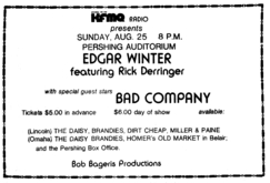 Edgar Winter / Bad Company on Aug 25, 1974 [745-small]