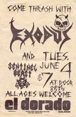 Exodus / Sentinel Beast on Jun 4, 1985 [750-small]