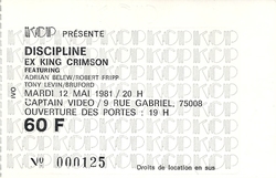 King Crimson on May 12, 1981 [183-small]