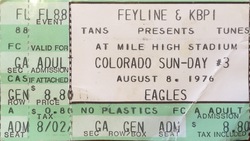 Eagles / Linda Ronstadt / Pure Prairie League (Colorado Sun-Day #3) - Concert Ticket - August 8, 1976 , Eagles / Linda Ronstadt / Pure Prairie League on Aug 8, 1976 [340-small]