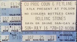 Rolling Stones / Kansas / Eddy Money / Peter Tosh - Concert Ticket - July 16, 1978, Rolling Stones / Kansas / Eddie Money / Peter Tosh on Jul 16, 1978 [369-small]